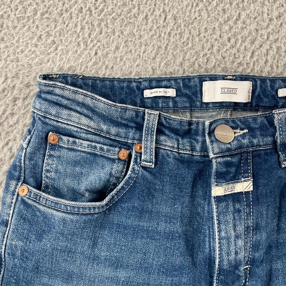 Closed Jeans Organic Cotton Women's Size 28 Candiani Blue Denim Handmade Italy - Picture 3 of 16